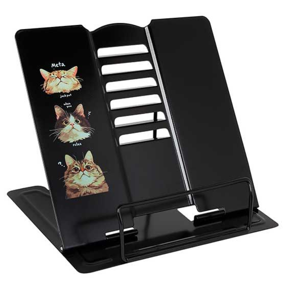Подставка для книг "Котики", черный