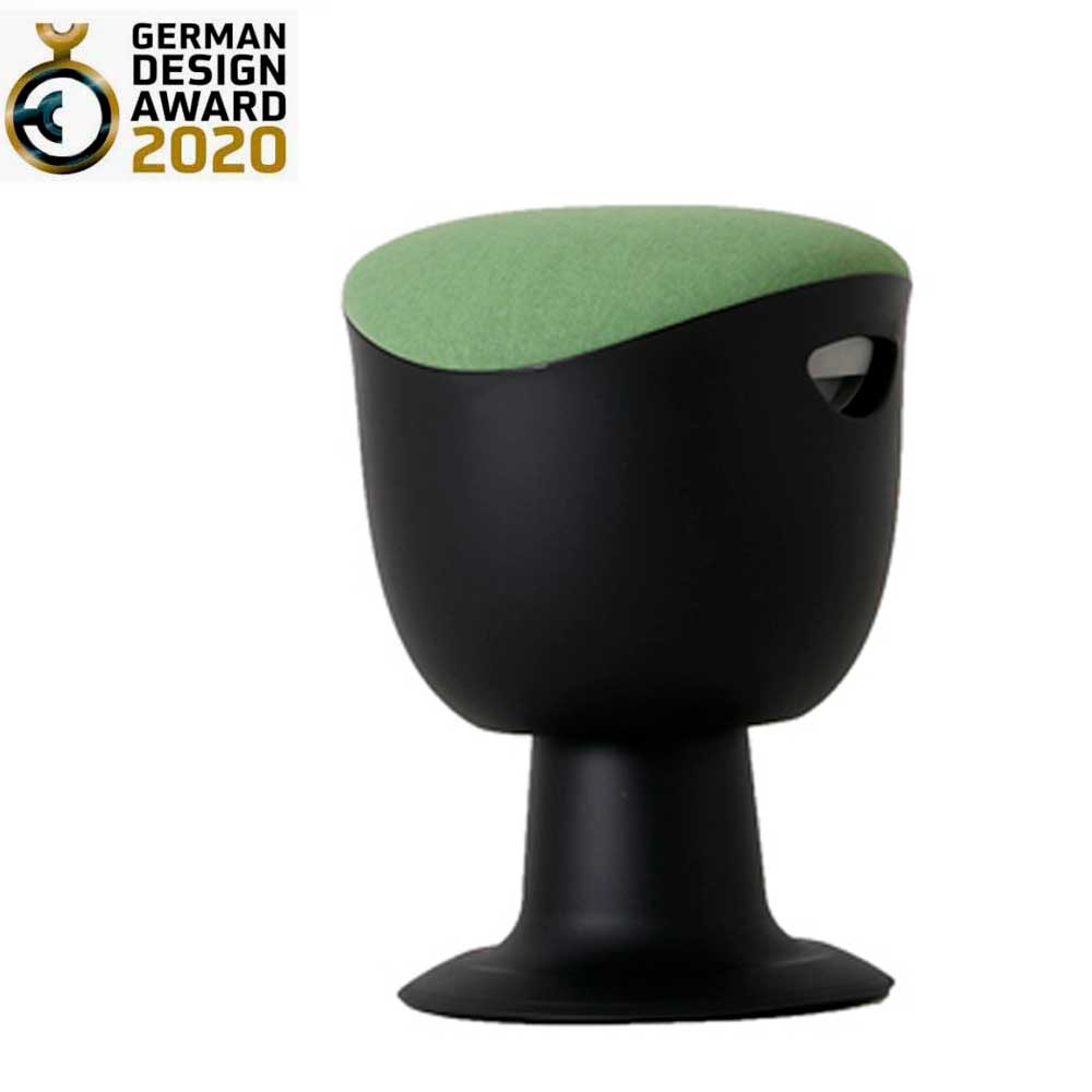 Стул для активного сиденья "Tulip", пластик, черный, зеленый  - 7