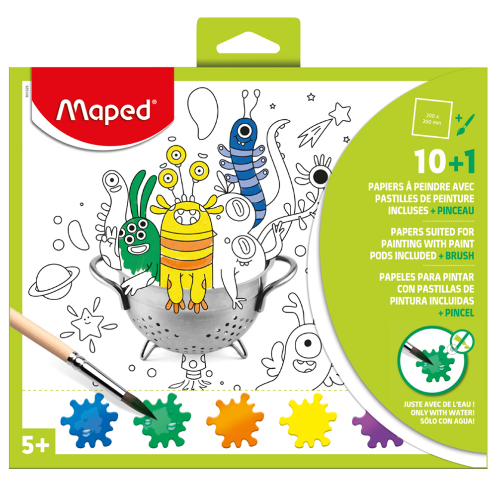 Набор для творчества Maped "Creative”, раскраска с кисточкой - 4