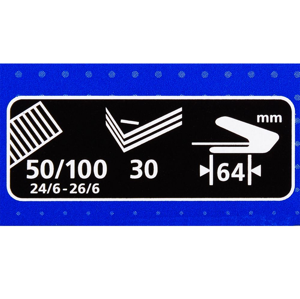 Скобосшиватель "DS-45N, № 24/6, 26/6, 30 листов, черный - 4