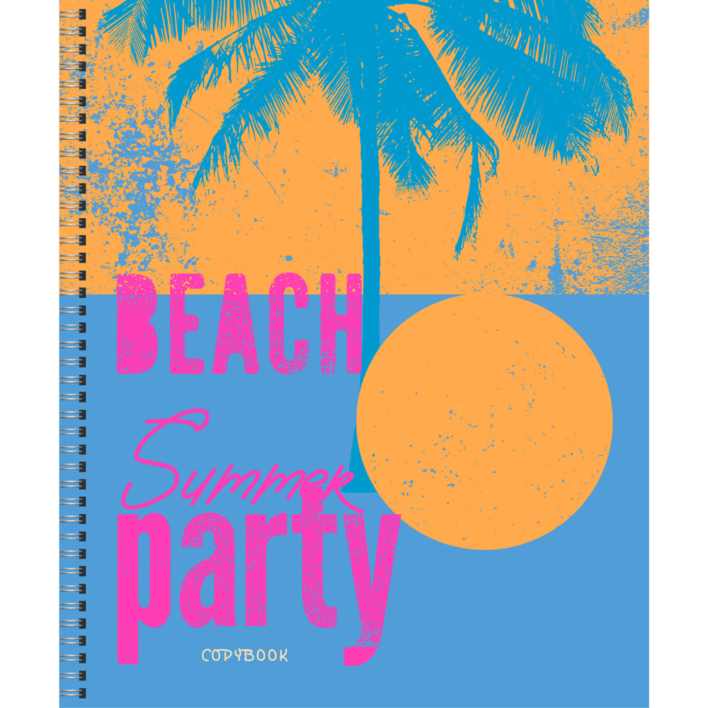 Тетрадь "Sunny beach", А5, 96 листов, клетка, ассорти - 7