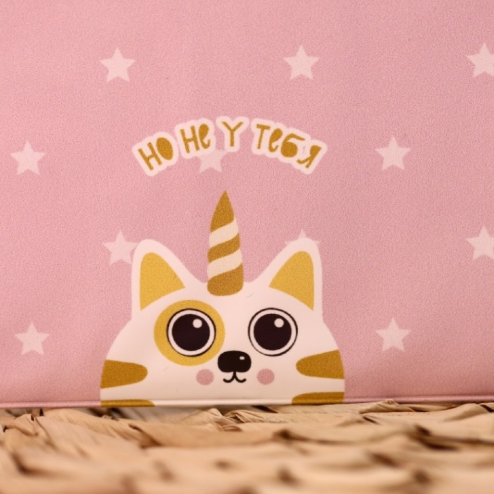 Обложка д/паспорта "Мечты сбываютсяl" ПВХ., розовый - 3