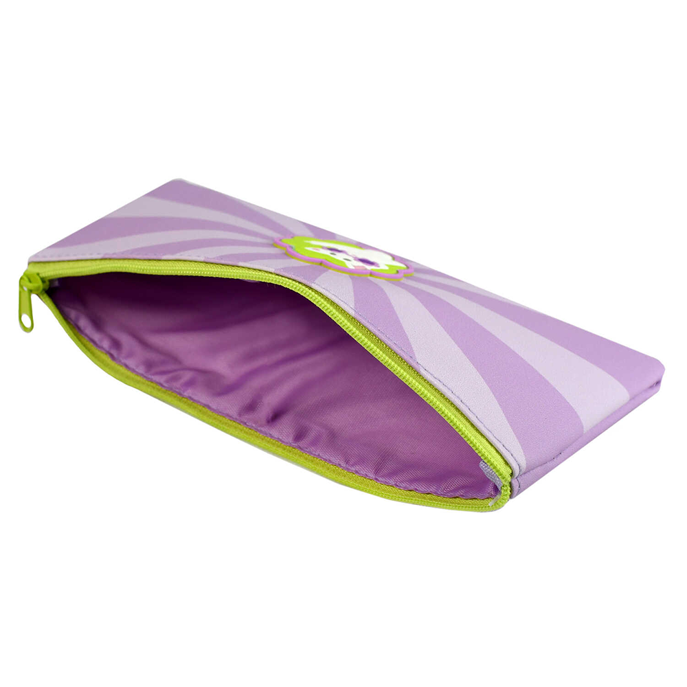 Пенал "Котик в очках-2", 1 отделение, фиолетовый - 5