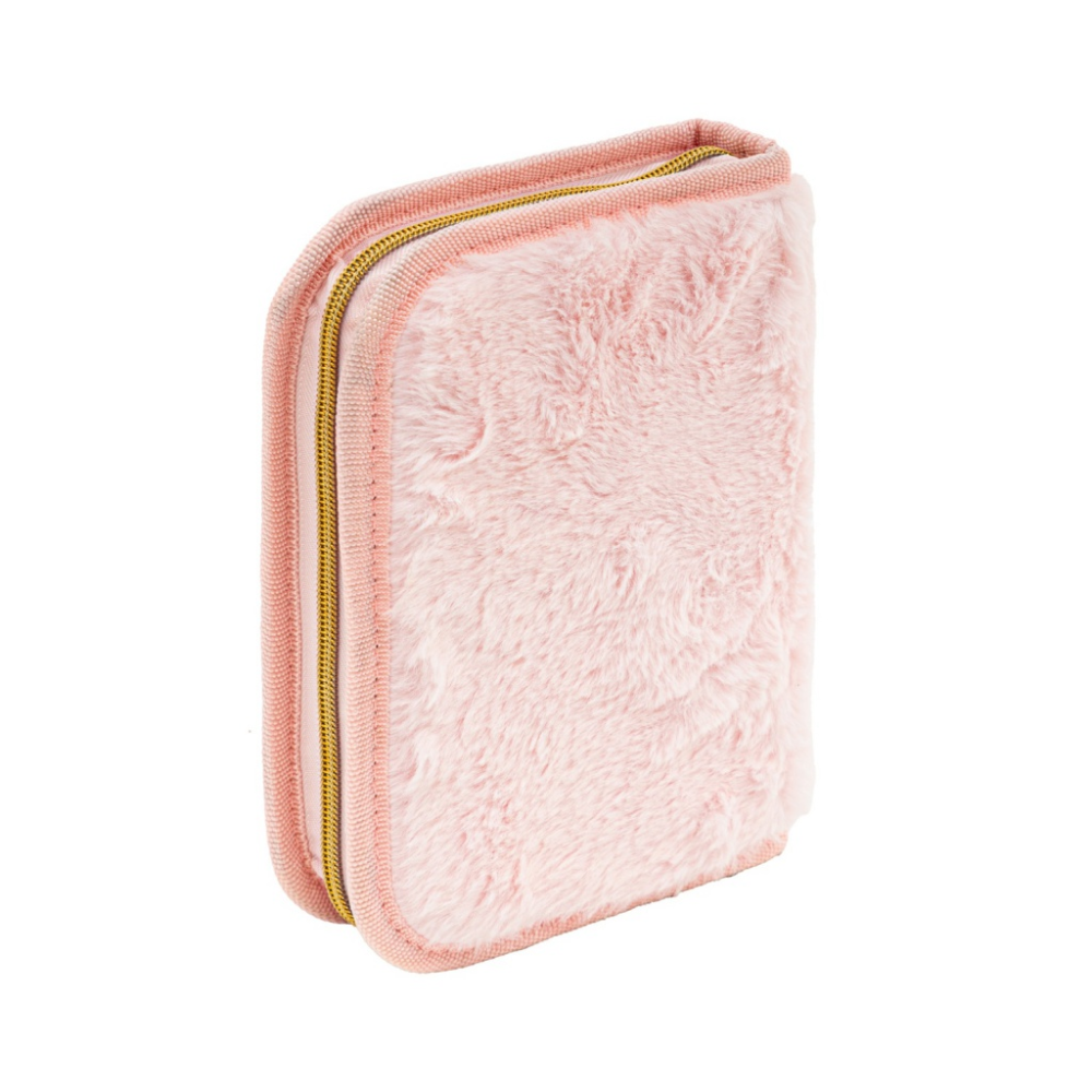 Пенал-книжка "Fluffy Pearl", 1 отделение, розовый - 3