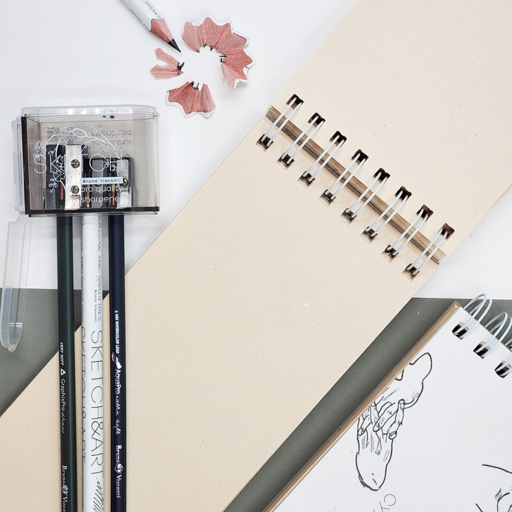 Точилка "Sketch&Art", 3 отверстия, с контейнером - 3