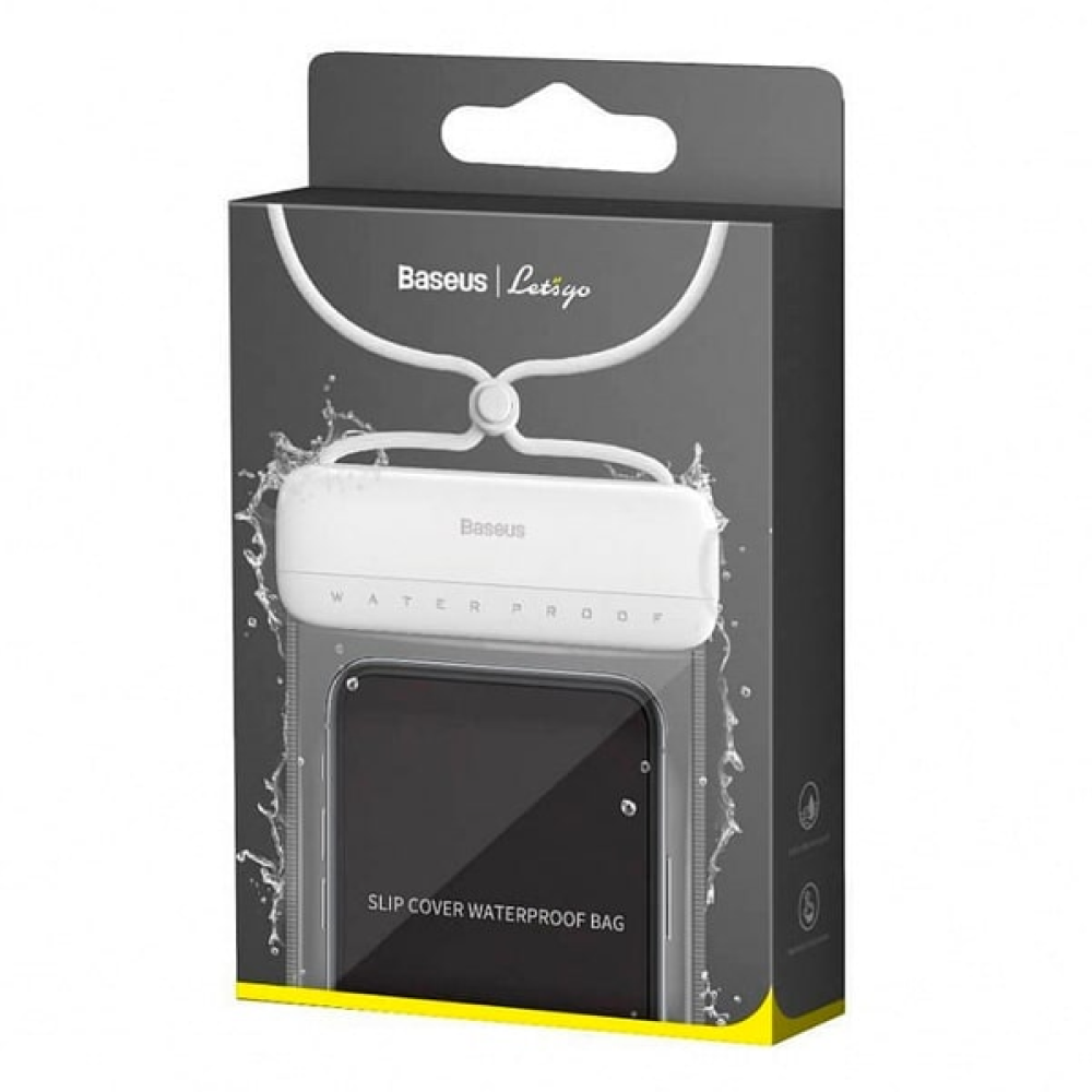 Чехол для телефона "Baseus Let''s go Slip Cover Waterproof Bag", водонепроницаемый, прозрачный, серый, черный - 2