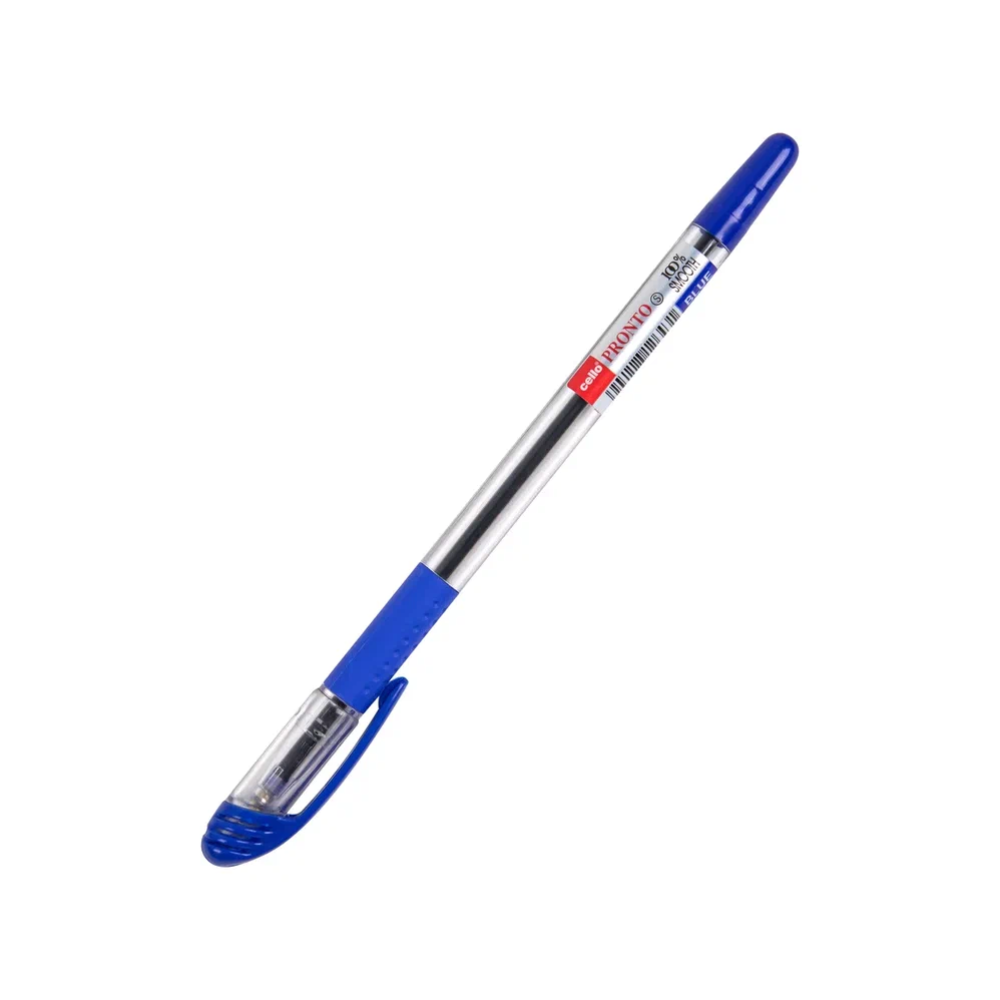 Ручка шариковая "Pronto", 0.5 мм, прозрачный, стерж. синий