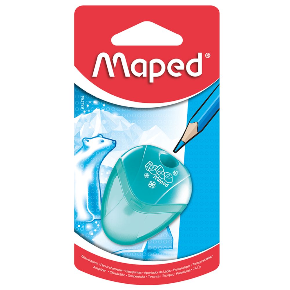 Точилка Maped "I-Gloo", 1 отверстие, с контейнером, блистер