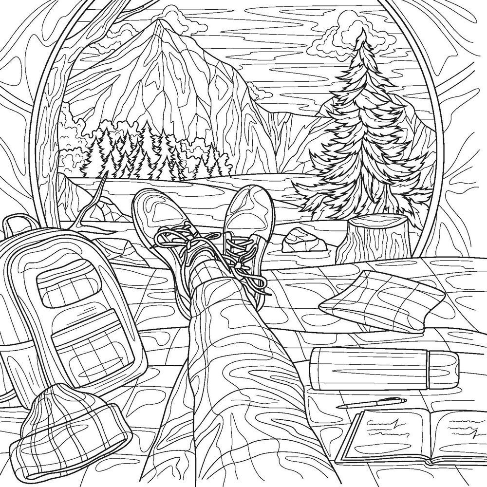 Раскраска антистресс "Тёплые воспоминания!" - 3