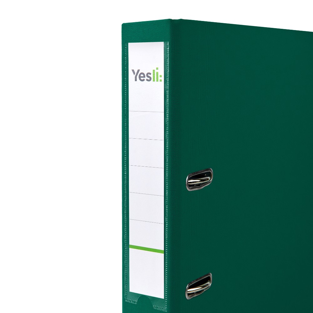 Папка-регистратор "Yesli:", А4, 50 мм, ПВХ Эко, зеленый