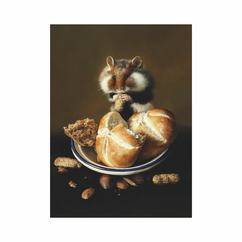 Чехол для карт "Поздний ужин", Алеся Скоробогатая, натуральная кожа, разноцветный