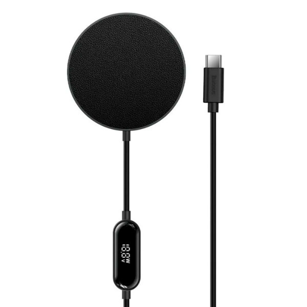 Беспроводное зарядное устройство "Baseus Simple Mini2 Magnetic", черный  - 3