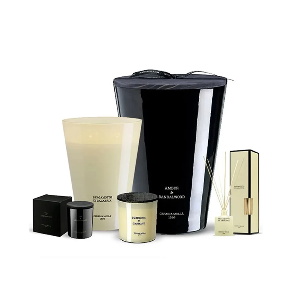 Свеча ароматическая CERERIA MOLLA "Amber & Sandalwood", 230 гр., подарочная упаковка