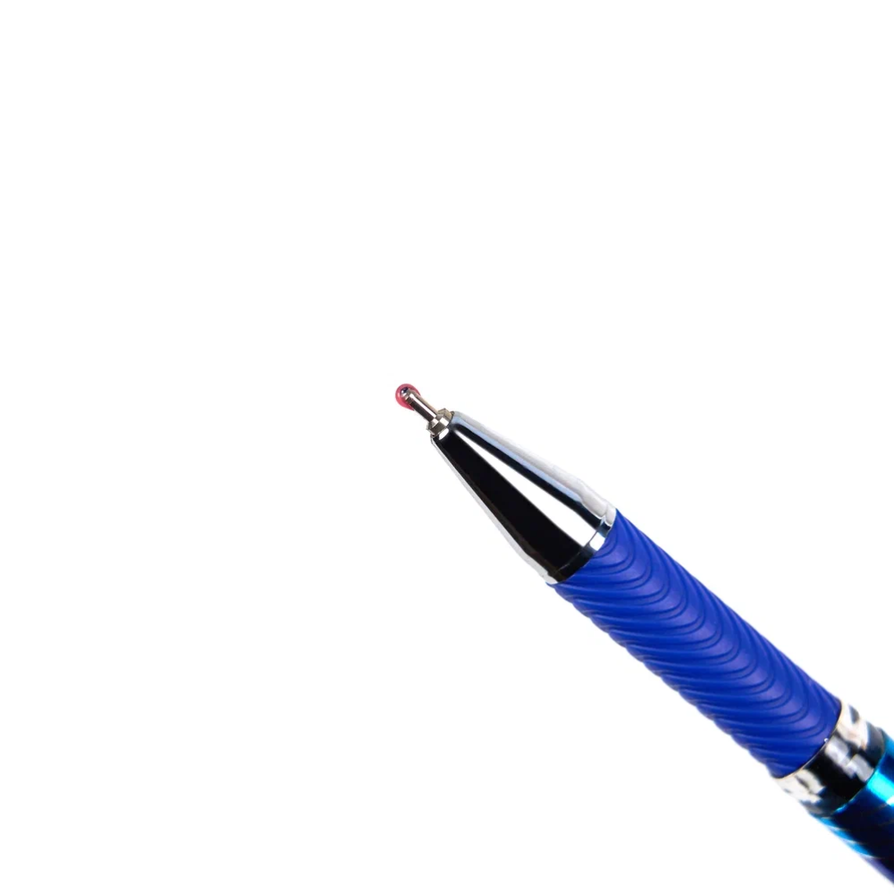 Ручка шариковая "Butterflow", 0.7 мм, синий, серебристый, стерж. синий - 4