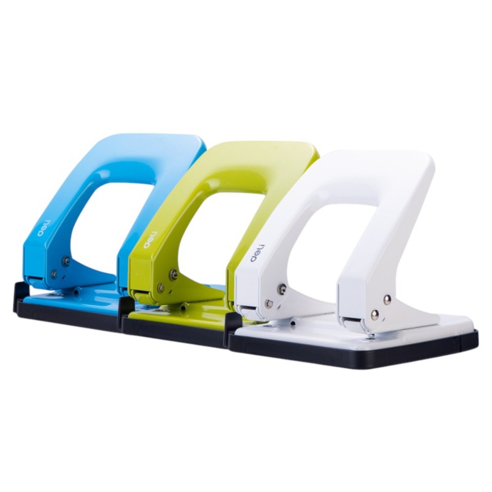 Дырокол "Deli Rio 0138", 35 листов, ассорти