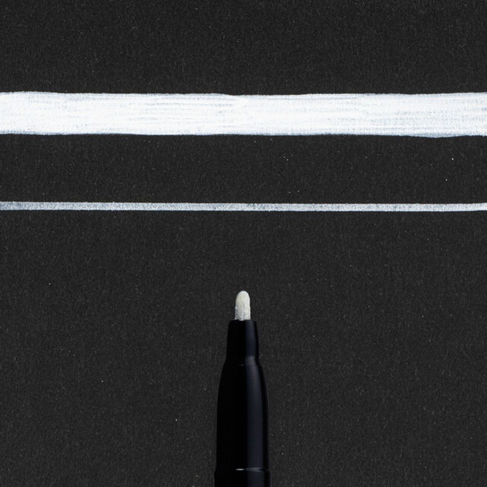 Маркер перманентный "Pen-Touch", F белый