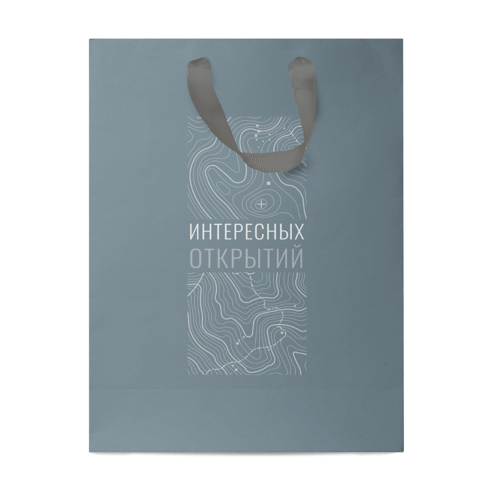 Пакет бумажный подарочный "Country", 14х19х9 см, ассорти