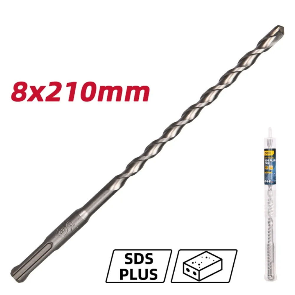 Бур по бетону Deli YS EDH-Y08210, 8 x 210 мм, SDS-PLUS