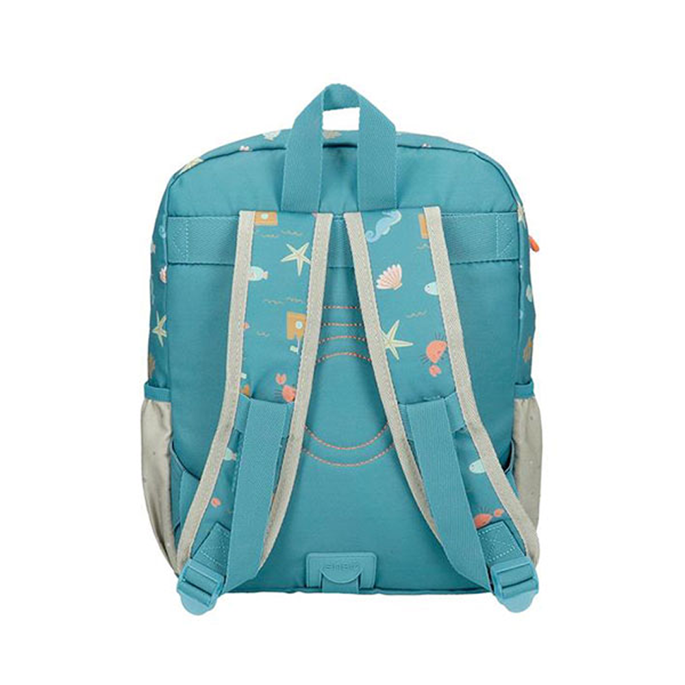 Рюкзак детский "Mr. Crab", 32 см, полиэстер, синий, серый - 3