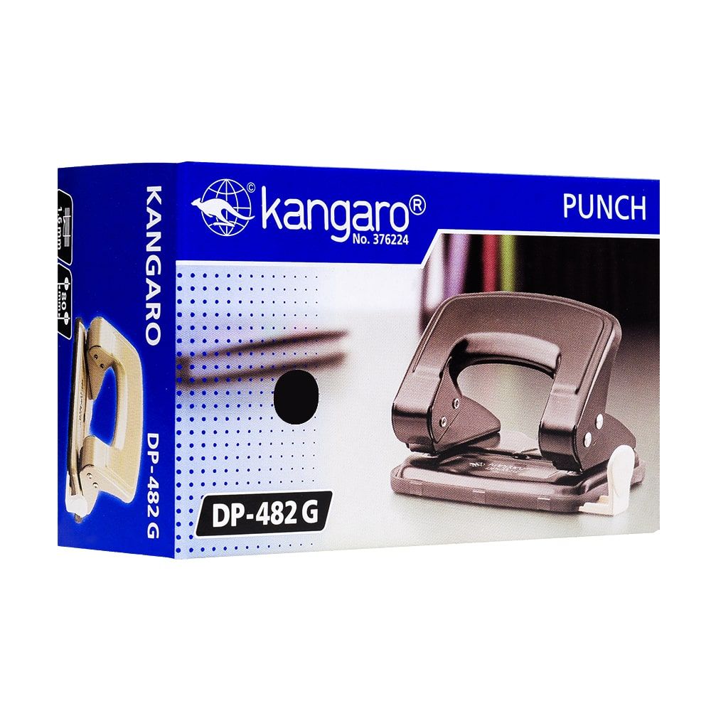 Дырокол Kangaro "DP-482 G", 16 листов, красный - 3