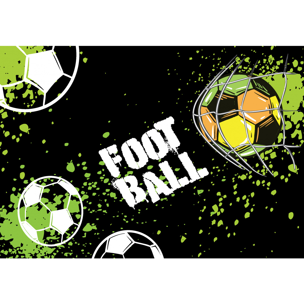 Пленка для труда "Football Time", черный