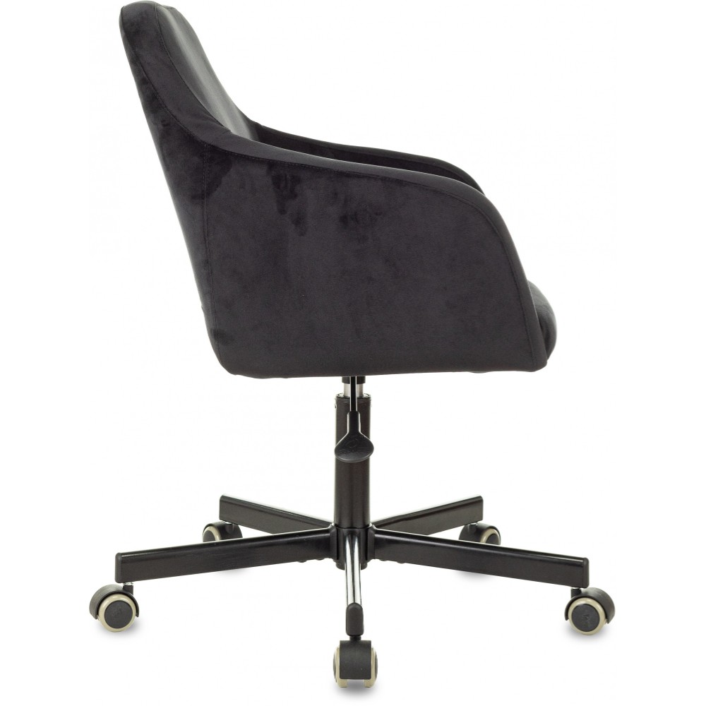 Кресло для персонала Бюрократ "CH-380M", ткань, металл, черный - 3