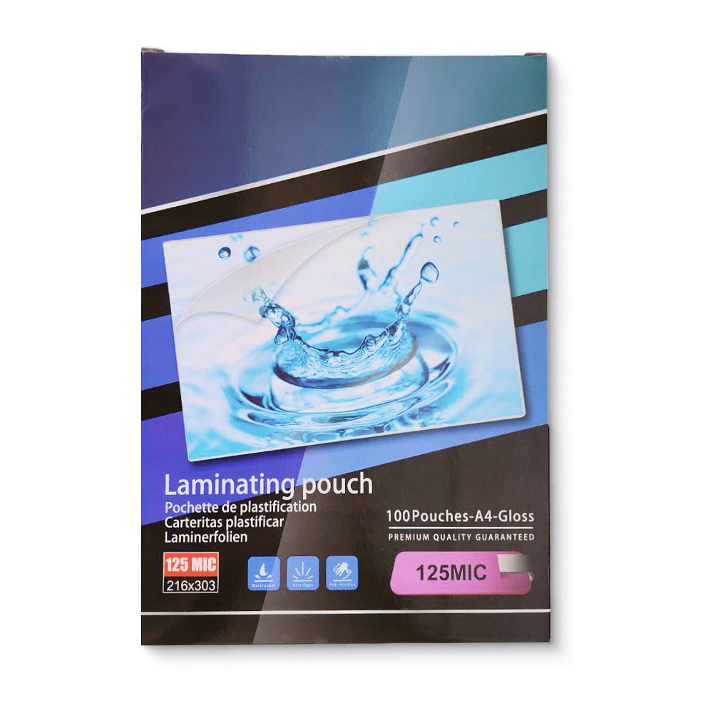 Пленка для ламинирования, А4, 125 мкм, 100 шт, матовая 