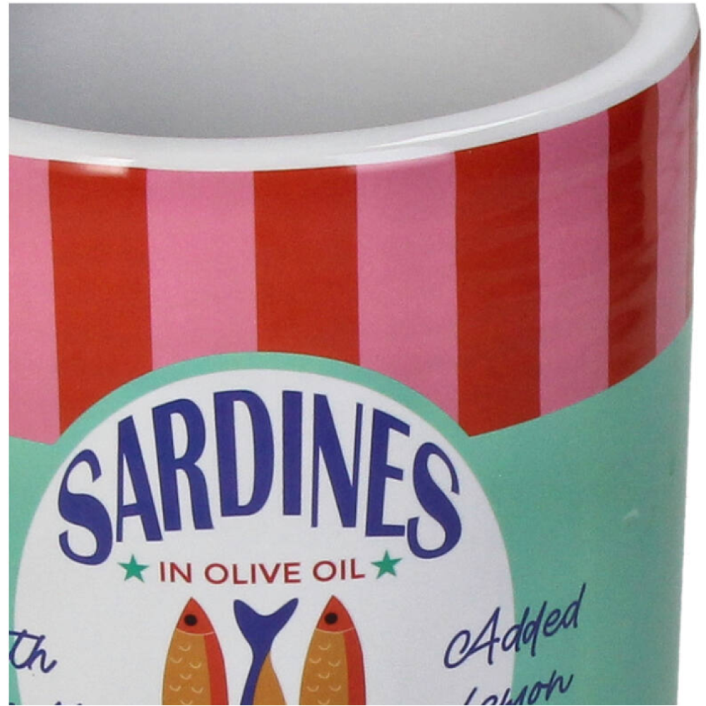 Кашпо "Sardines", фаянс, разноцветный