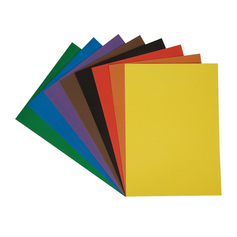 Картон цветной "Приключения Енота", А4, 8 цветов, 8 листов 