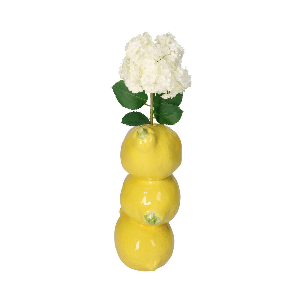 Ваза "Lemon", керамика, 20х9х11 см, желтый - 3
