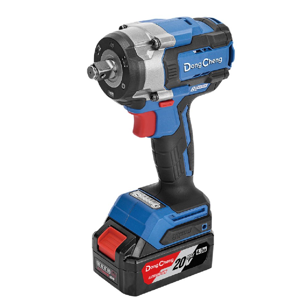 Аккумуляторный гайковерт DongCheng DCPB598 (TYPE EM), 20 В, 598 Нм, 2 АКБ, 4 Ач, З/У 2 А
