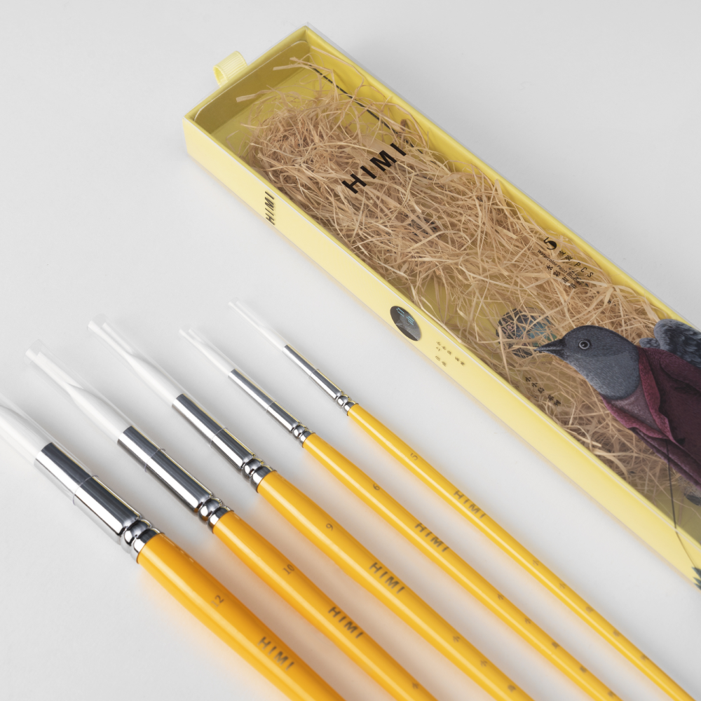 Набор кистей для рисования "Himi Miya Little Bird", синтетика, 5 шт - 3