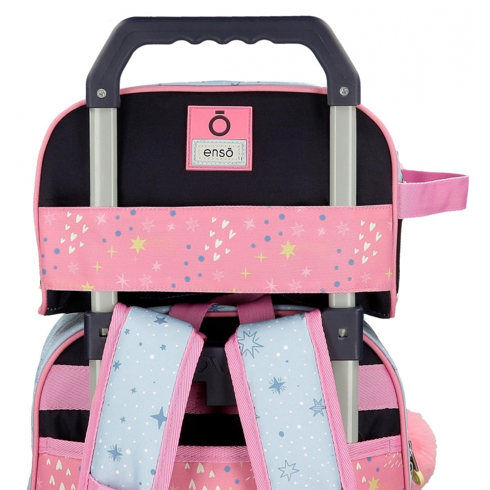 Пенал на 2 отделения "Dreams come true", голубой, розовый - 7