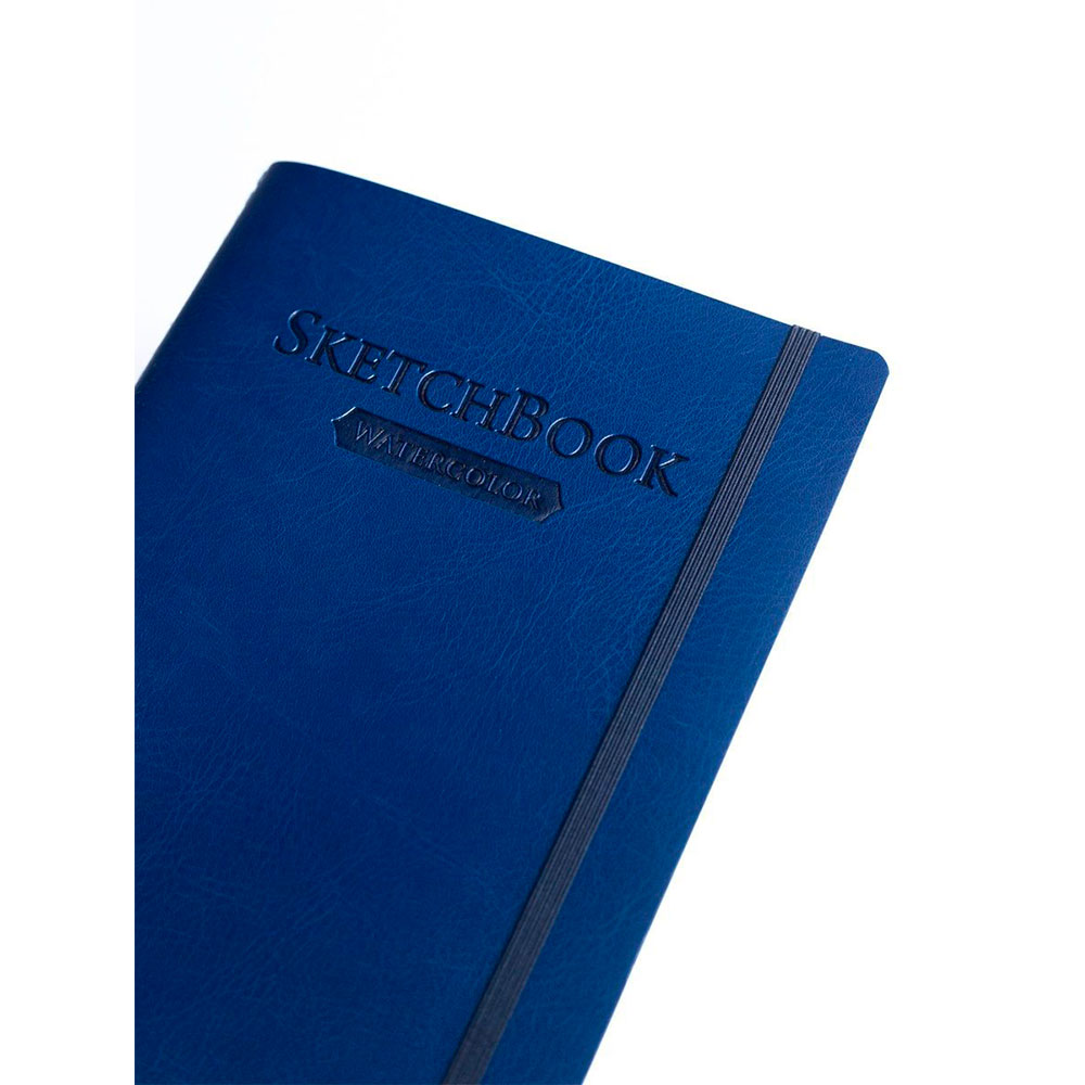 Скетчбук для акварели "Малевичъ", 14.5x19.5 см,18 листов, синий - 5
