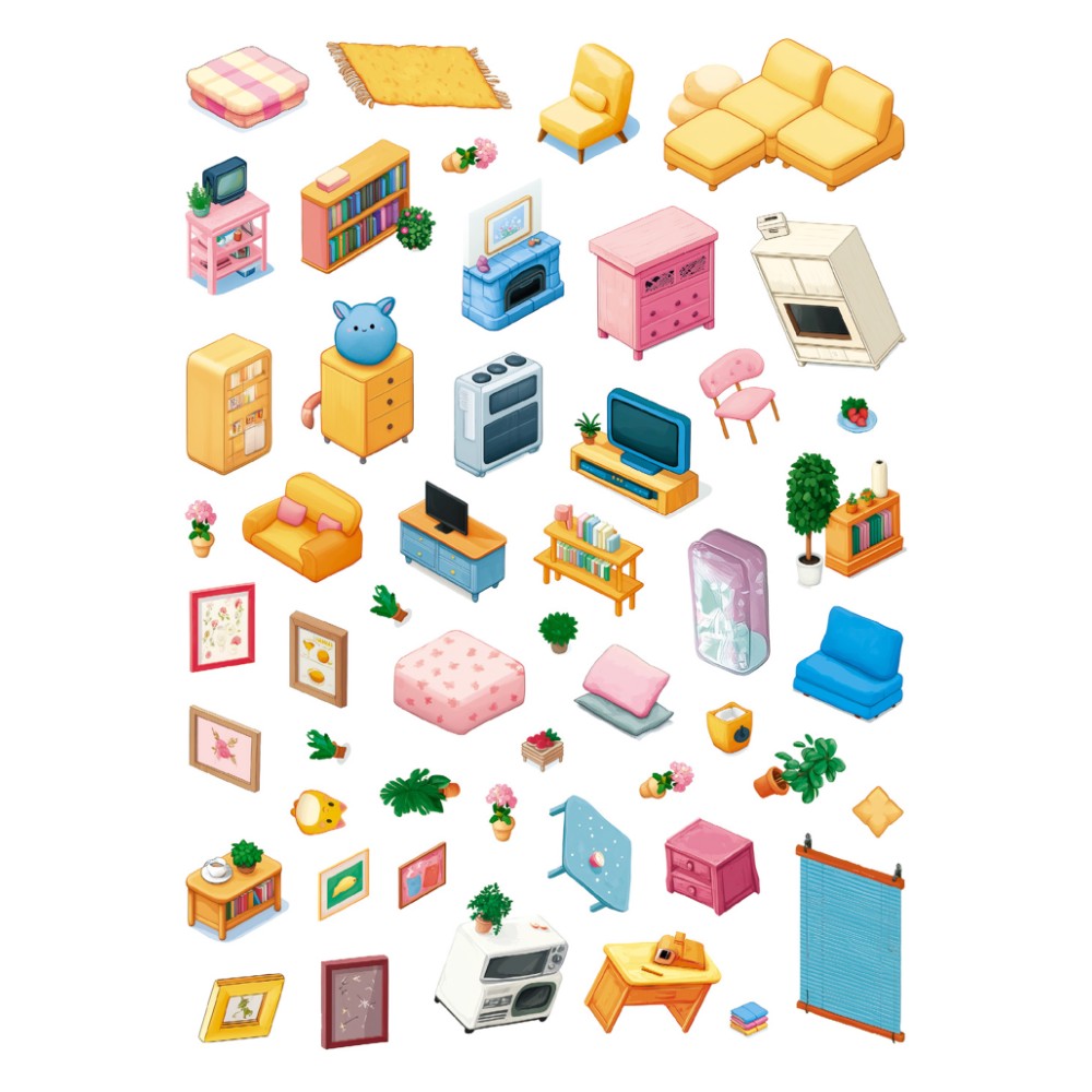 Блокнот "Румбокс. Дом твоей мечты с наклейками" (салатово-коричневая обложка) - 5