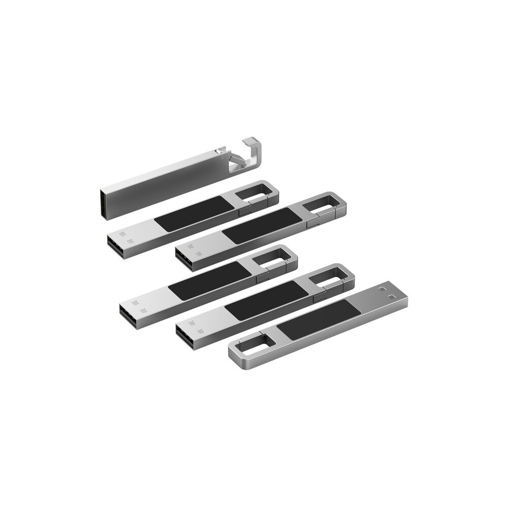 USB Flash накопитель 2.0 16 Gb ZC-010, металл, белый