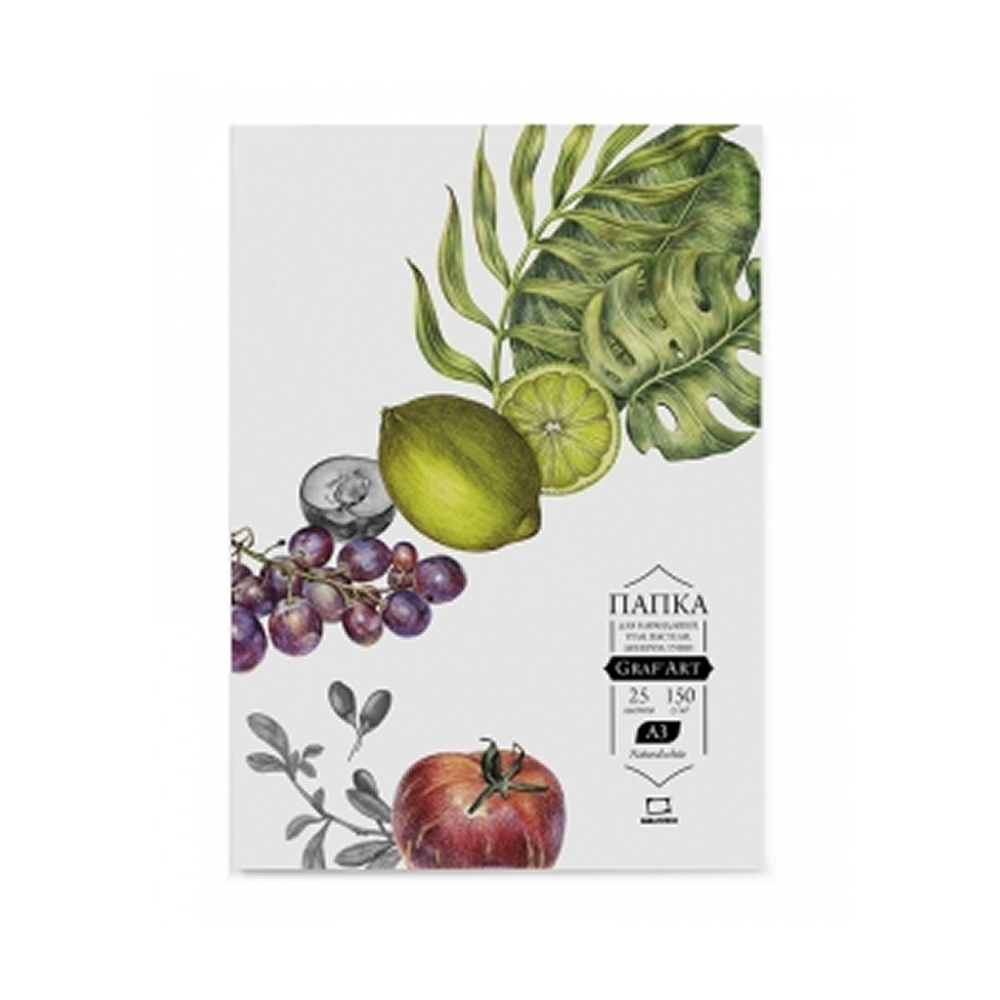Блок бумаги для сухих техник "GrafArt", А4, 150 г/м2, 25 листов