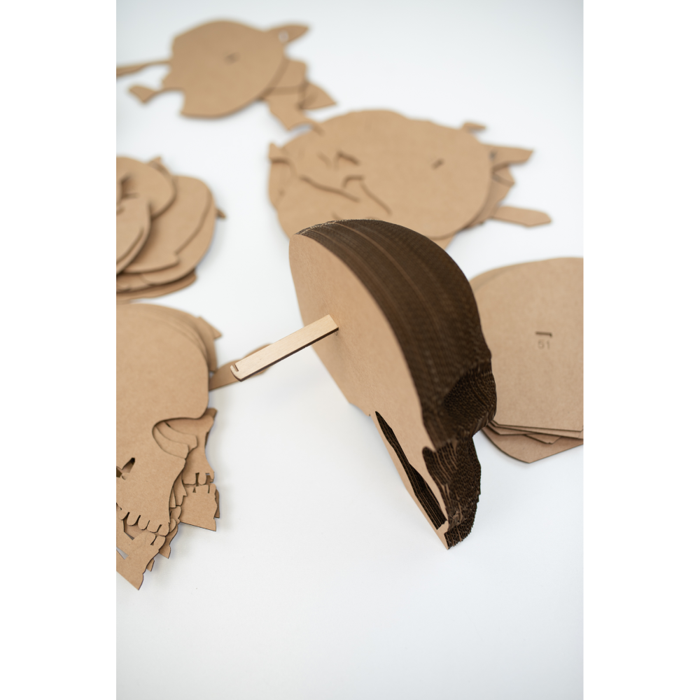 Пазл картонный 3D "Череп" - 9