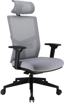 Кресло д/руководителя EVERPROF Fuji  сетка, серый, крестов. пластик