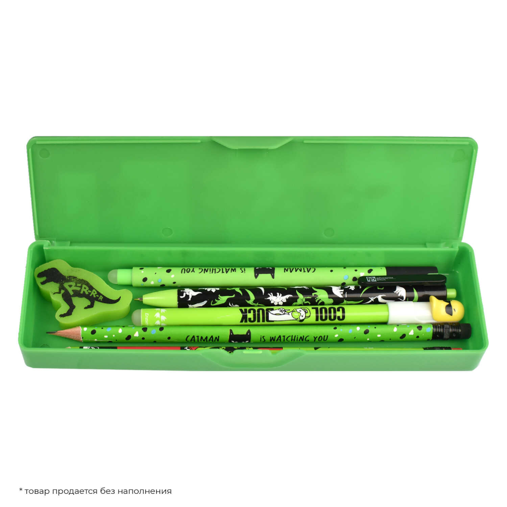 Пенал "Корги" 1 отделение, зеленый - 3