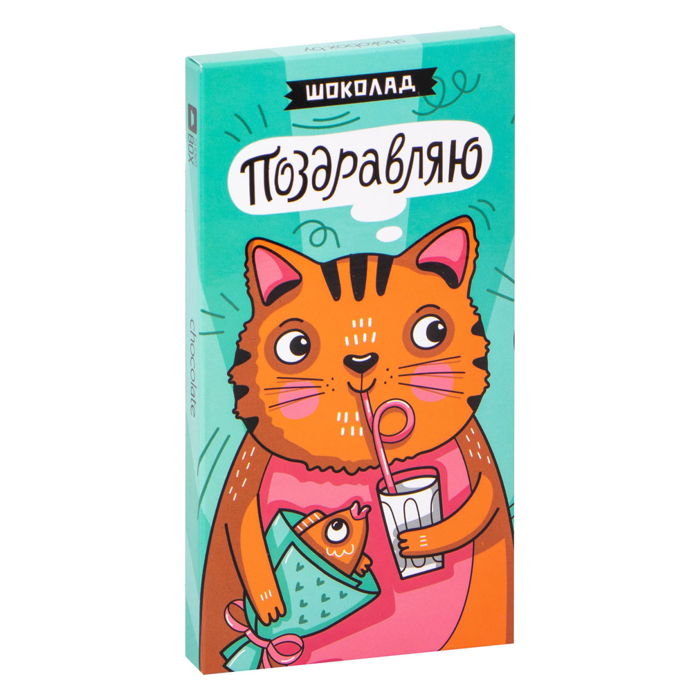 Шоколад молочный "Котик", 90 г