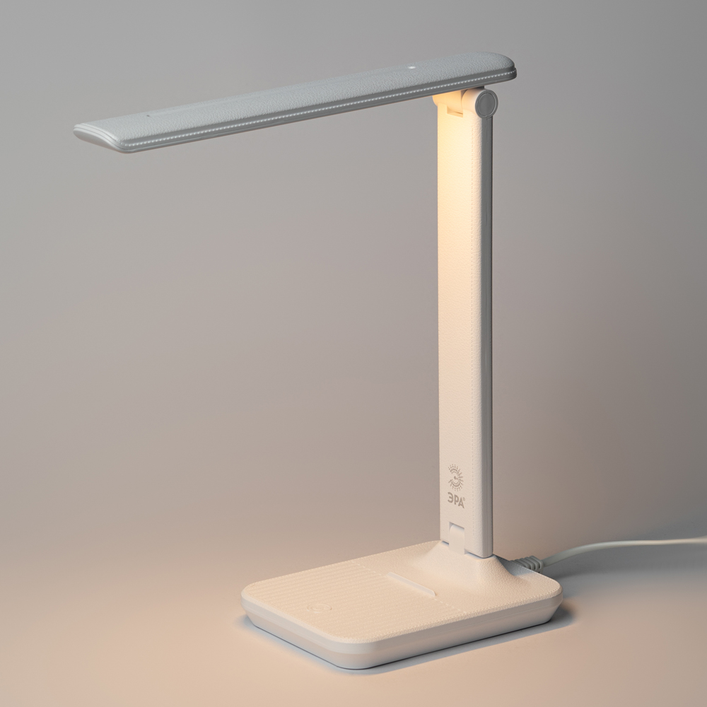 Светильник настольный ЭРА "NLED-500-10W-W", светодиодный, белый - 7