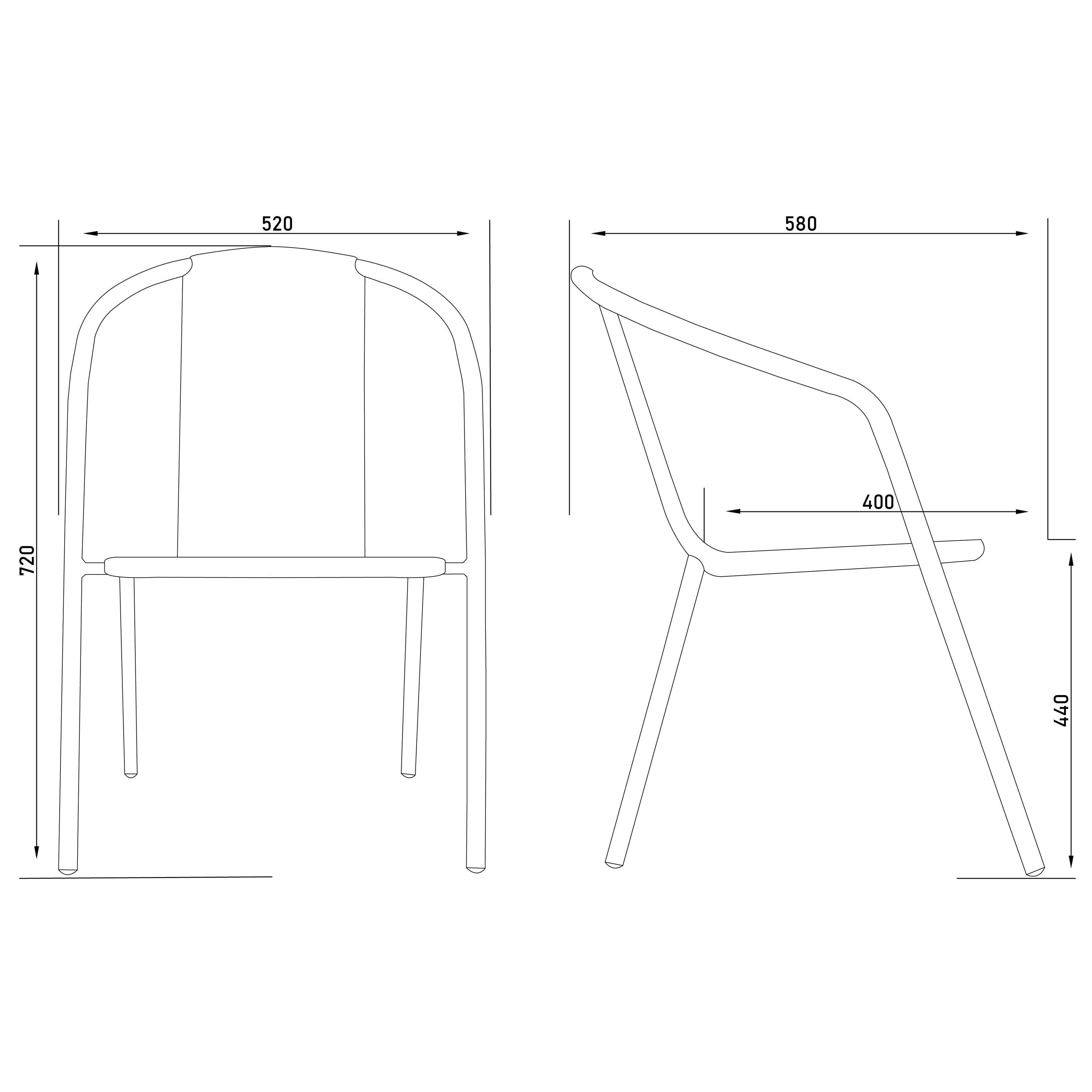 Кресло садовое AksHome RVERONA, PP, черный, сталь-черная - 16
