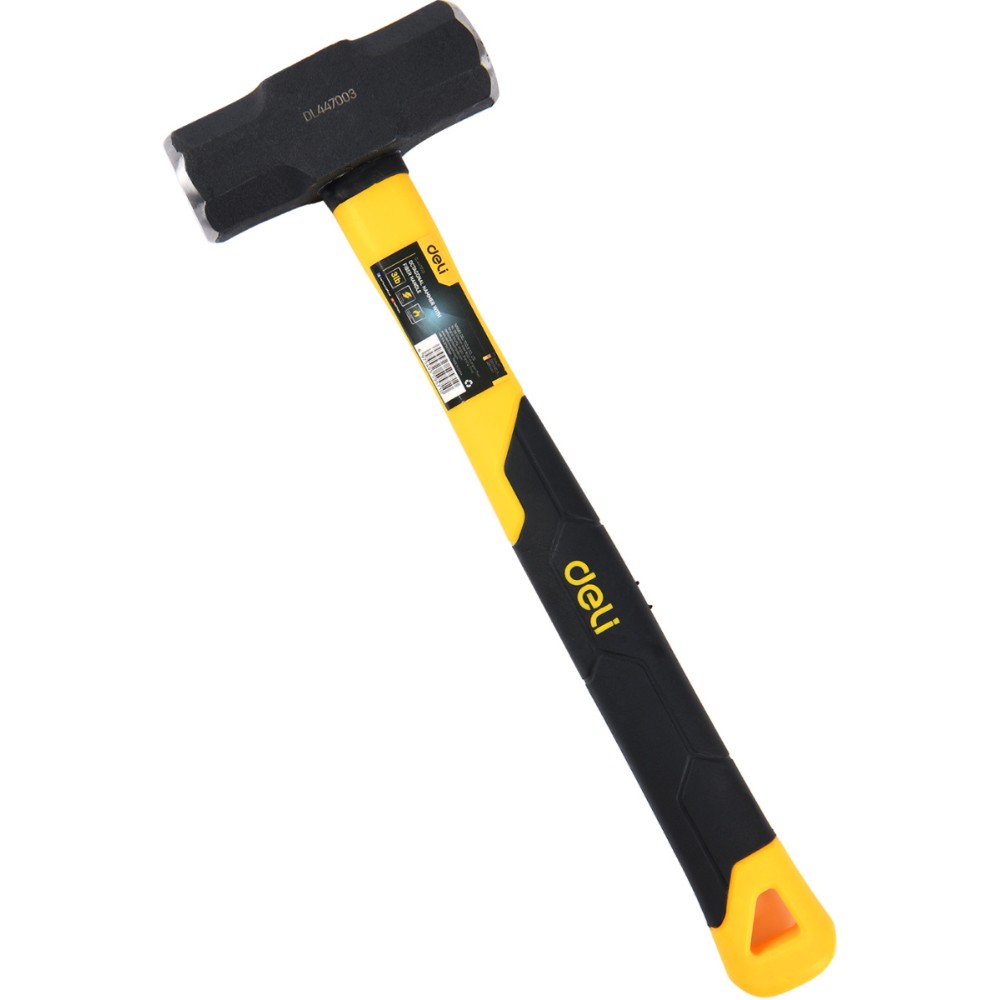 Кувалда Deli YS EDL447004, 1,8 кг, фибергласовая рукоятка, восьмигранный боек