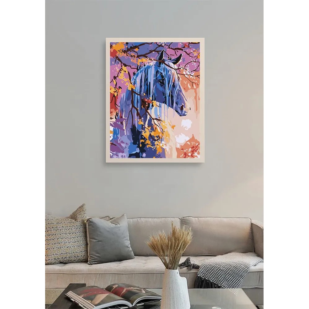 Картины по номерам "Лошадь на заре" - 4