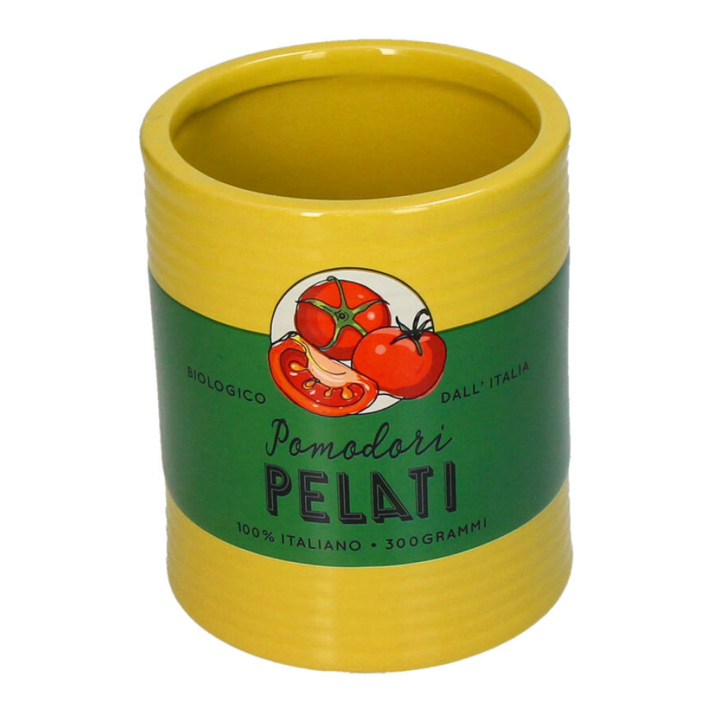 Горшок "Pomodori Pelati", желтый, зеленый