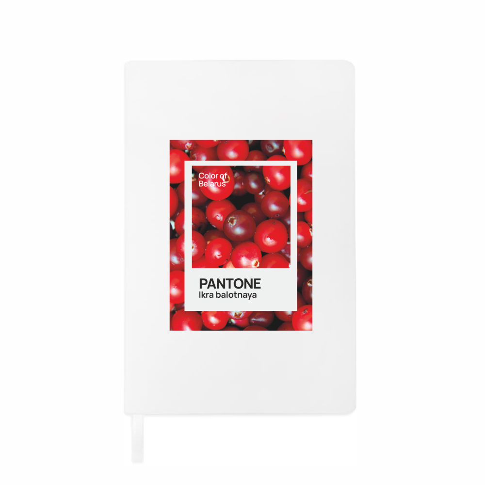 Блокнот «Color of Belarus. Pantone Ikra balotnaya», А5, 128 листов, в точку, белый, зеленый
