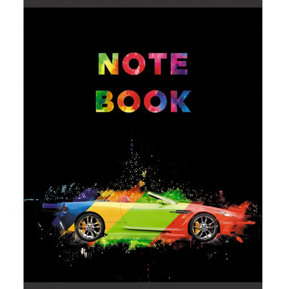 Тетрадь "Красочные машины", А5, 96 листов, клетка, ассорти - 7