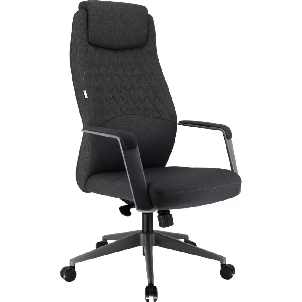 Кресло компьютерное EVERPROF Singapure, ткань, темно-серый, металл, корпус черный