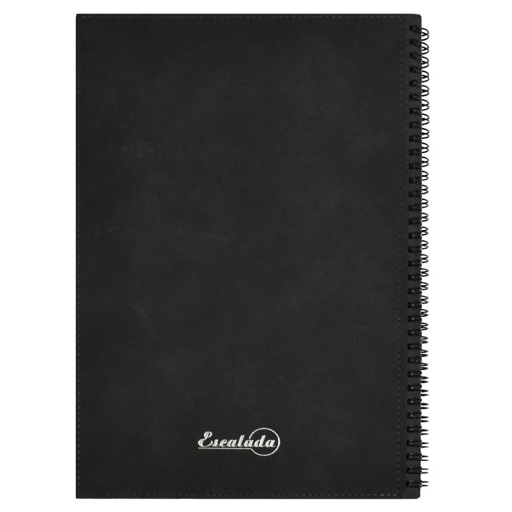 Книга записная "Нубук", А4, 192 страницы, в клетку, черный - 7